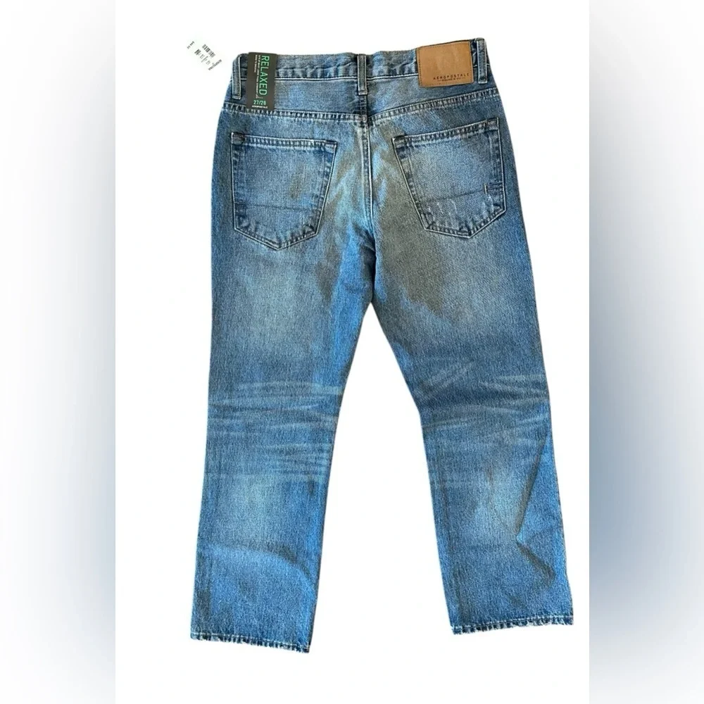 Men’s Aeropostale Denim Jeans Relaxed Fit Size 27x28 NWT